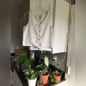 Madewell sleeveless top in cream